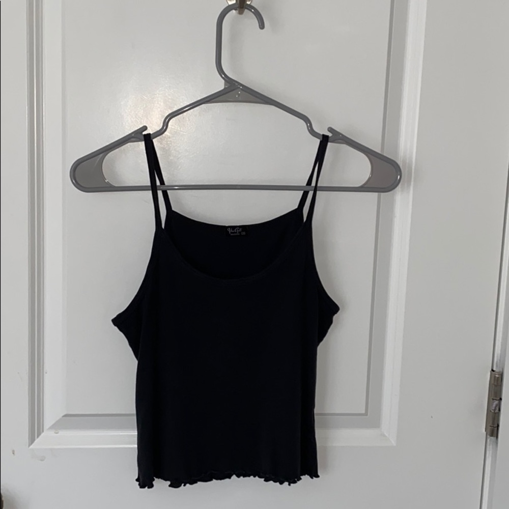 Lettuce Edge Black Tank